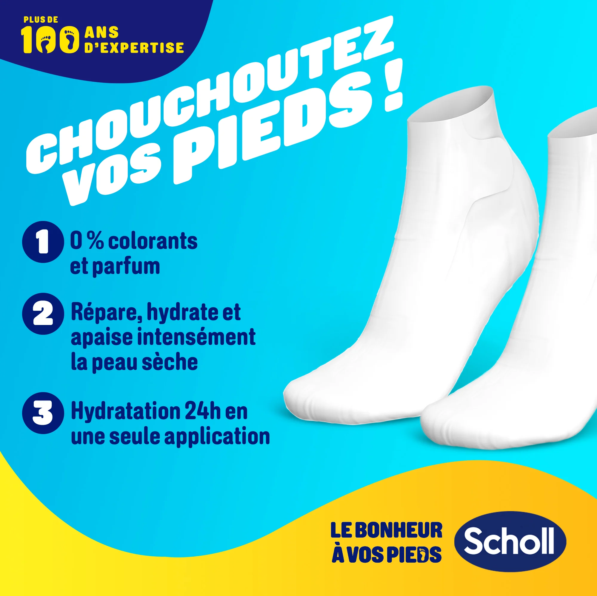 Scholl Masque Pieds Très Hydratant - Image 3