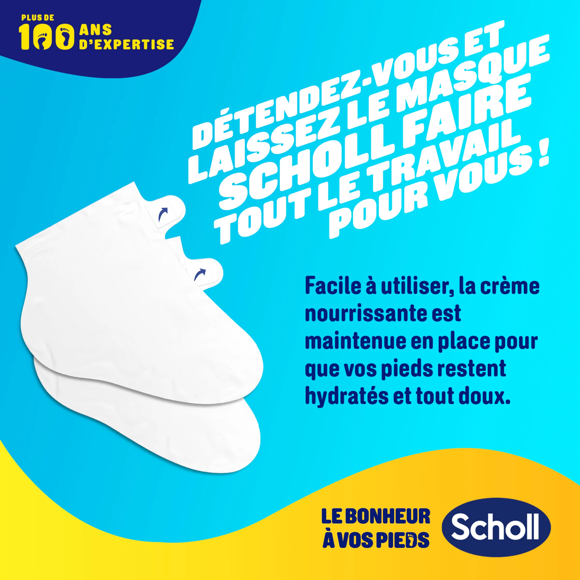 Masques pour pieds Nourrissants - Lot de 4 paires - Image 5
