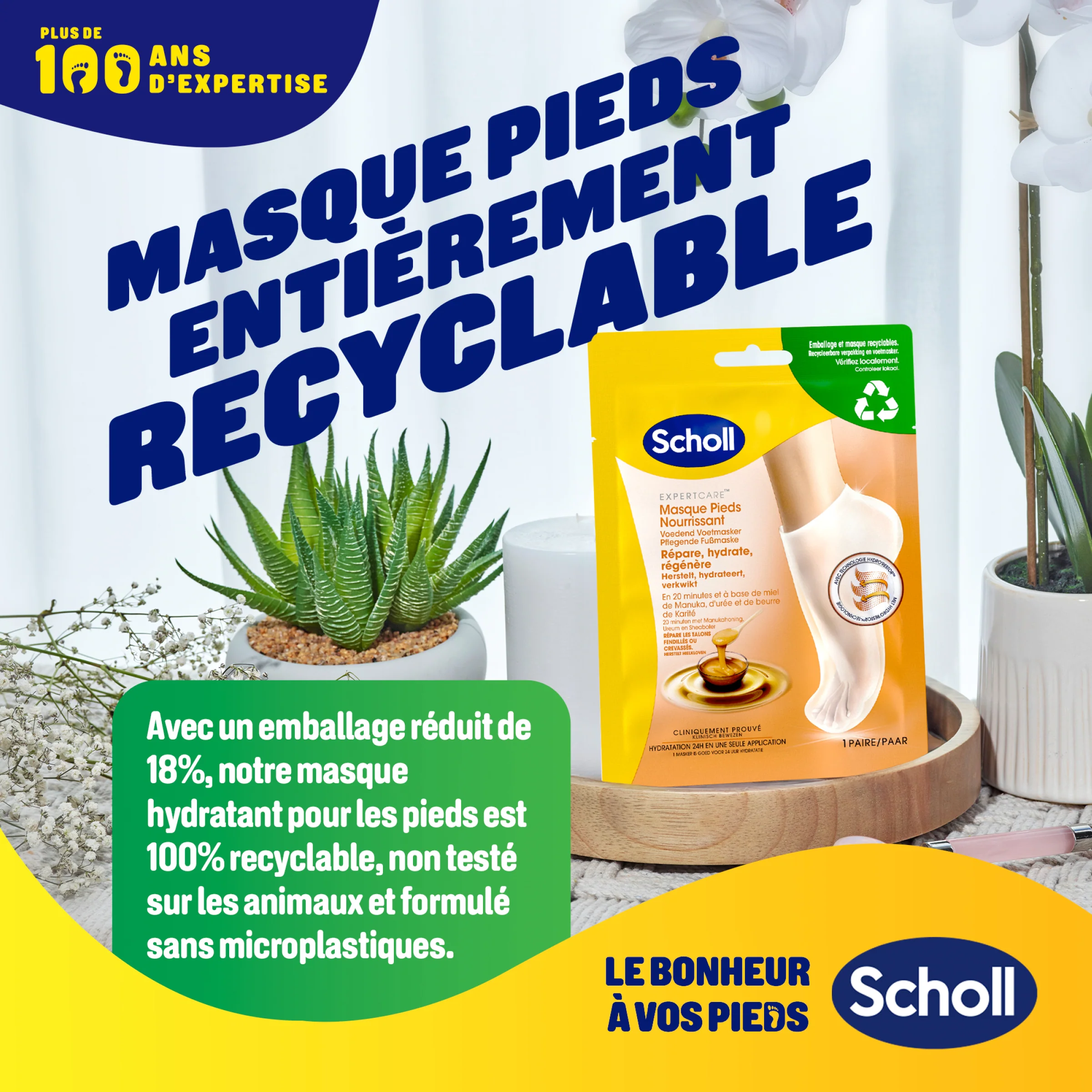 Masques pour pieds Nourrissants - Lot de 4 paires - Image 6