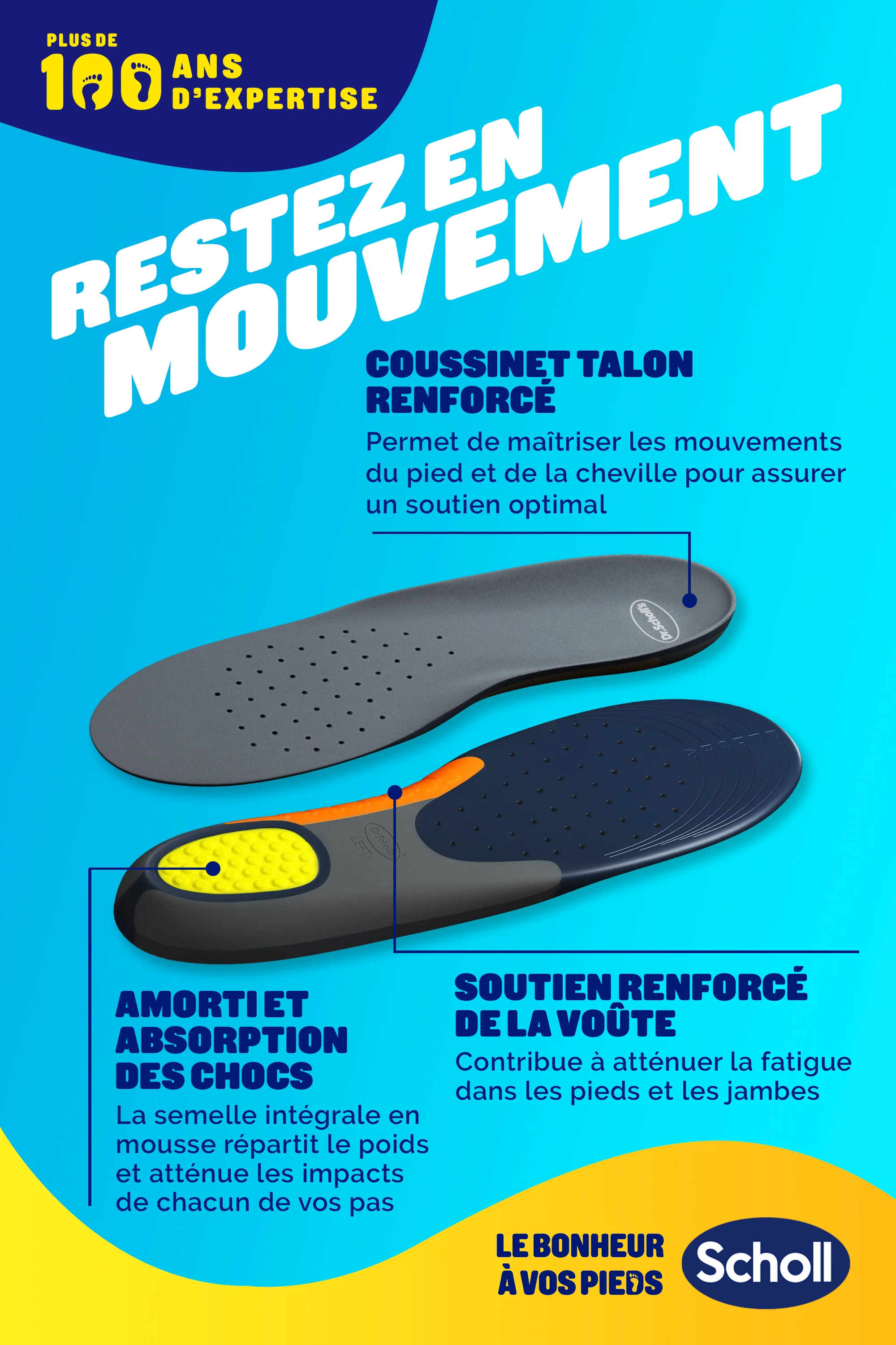 Scholl Semelles Extra Renforcées pour chaussures Hommes - Image 4