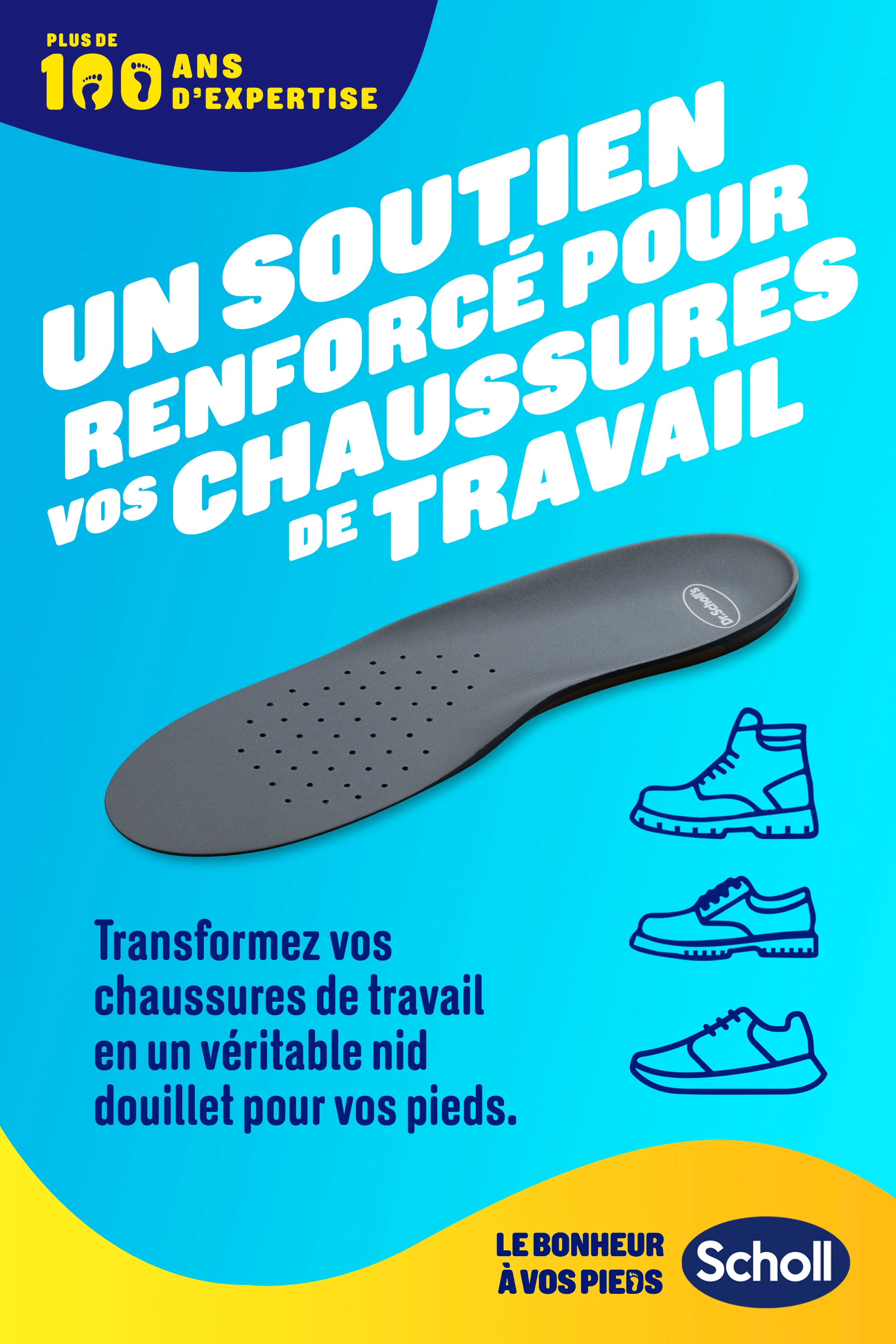 Scholl Semelles Extra Renforcées pour chaussures Hommes - Image 6
