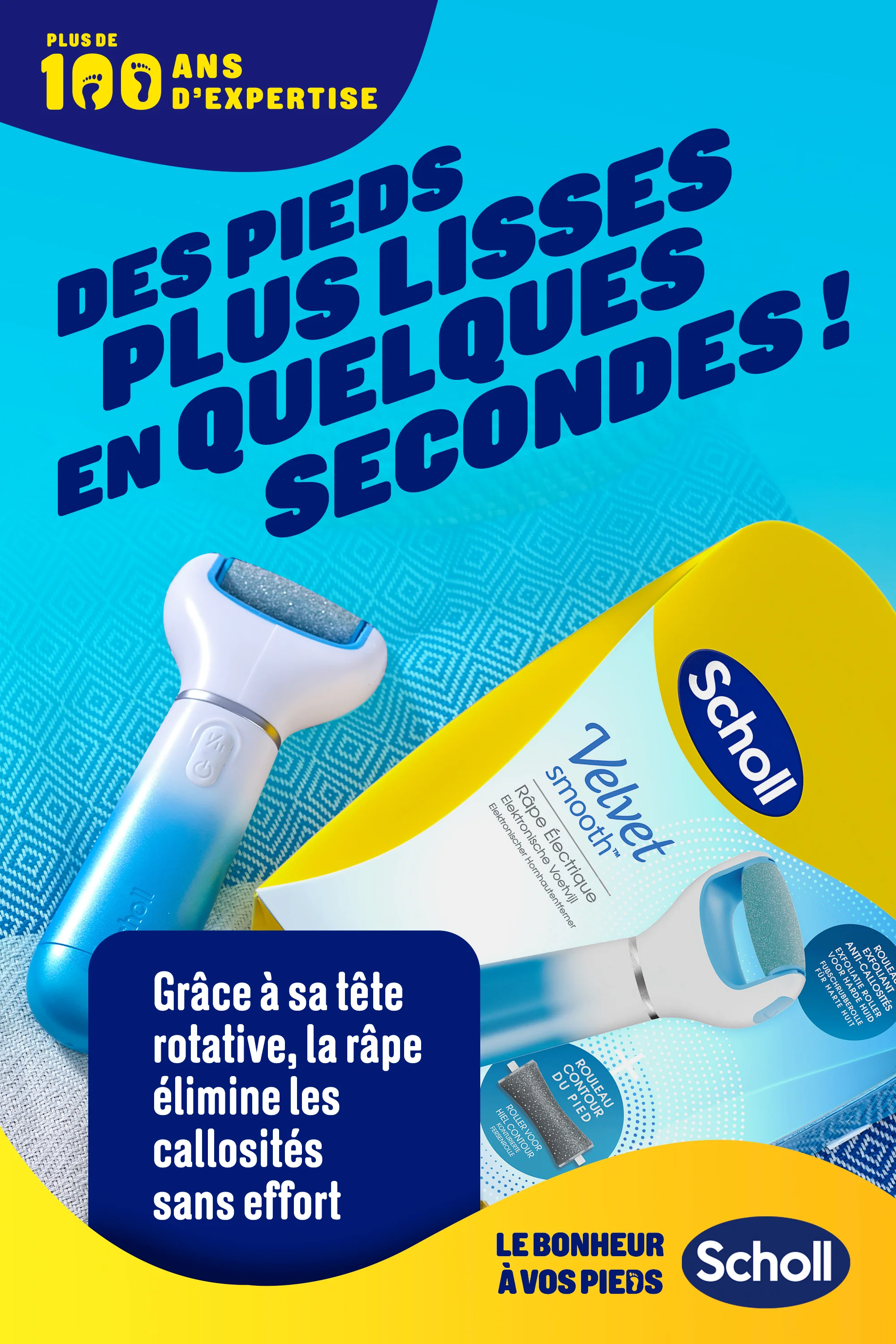 Râpe Electrique Pieds Scholl Velvet Smooth Exfoliante & Contour du pied - Image 5