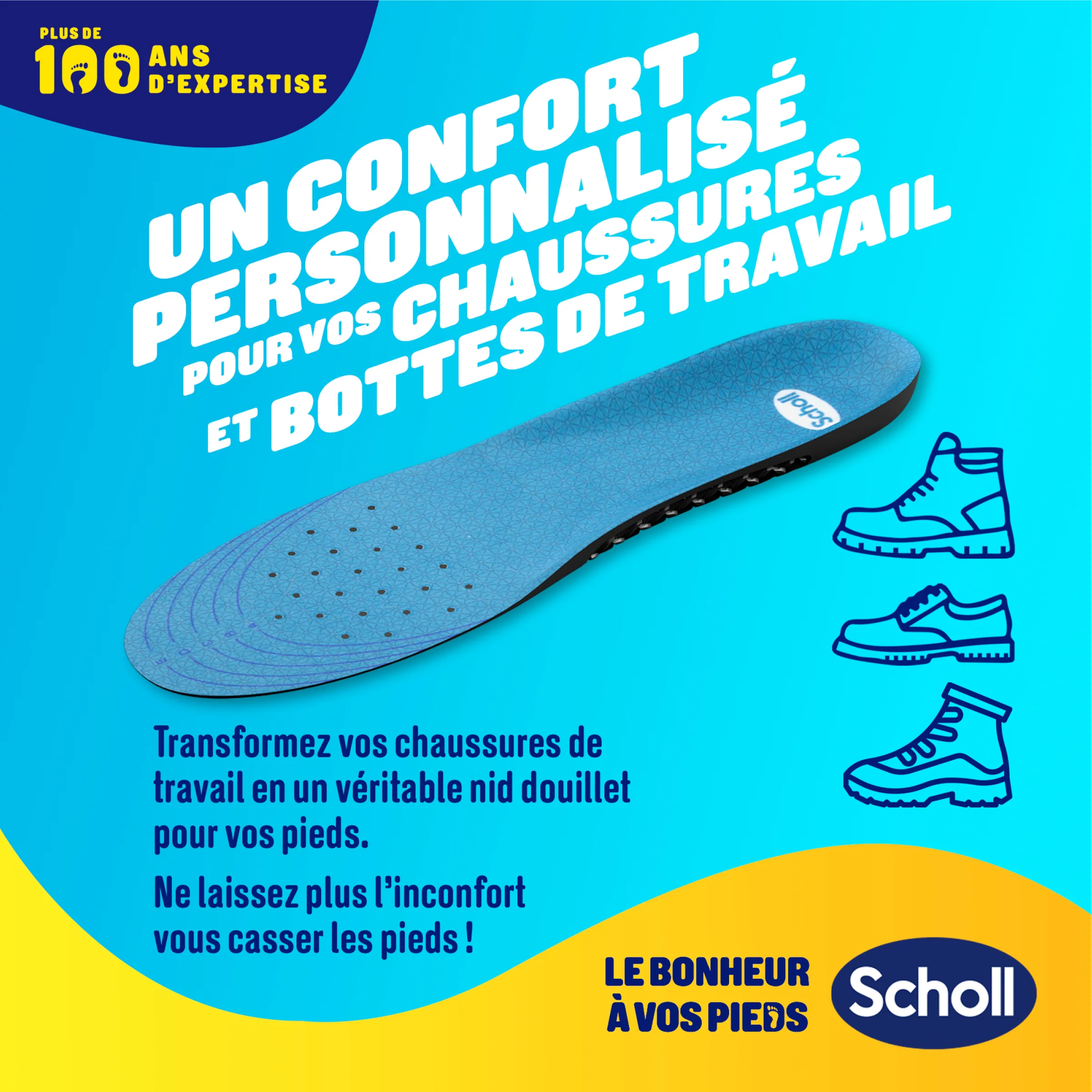 Semelles Scholl GelActiv Professionnel - Pointure 40-46.5 - Image 4