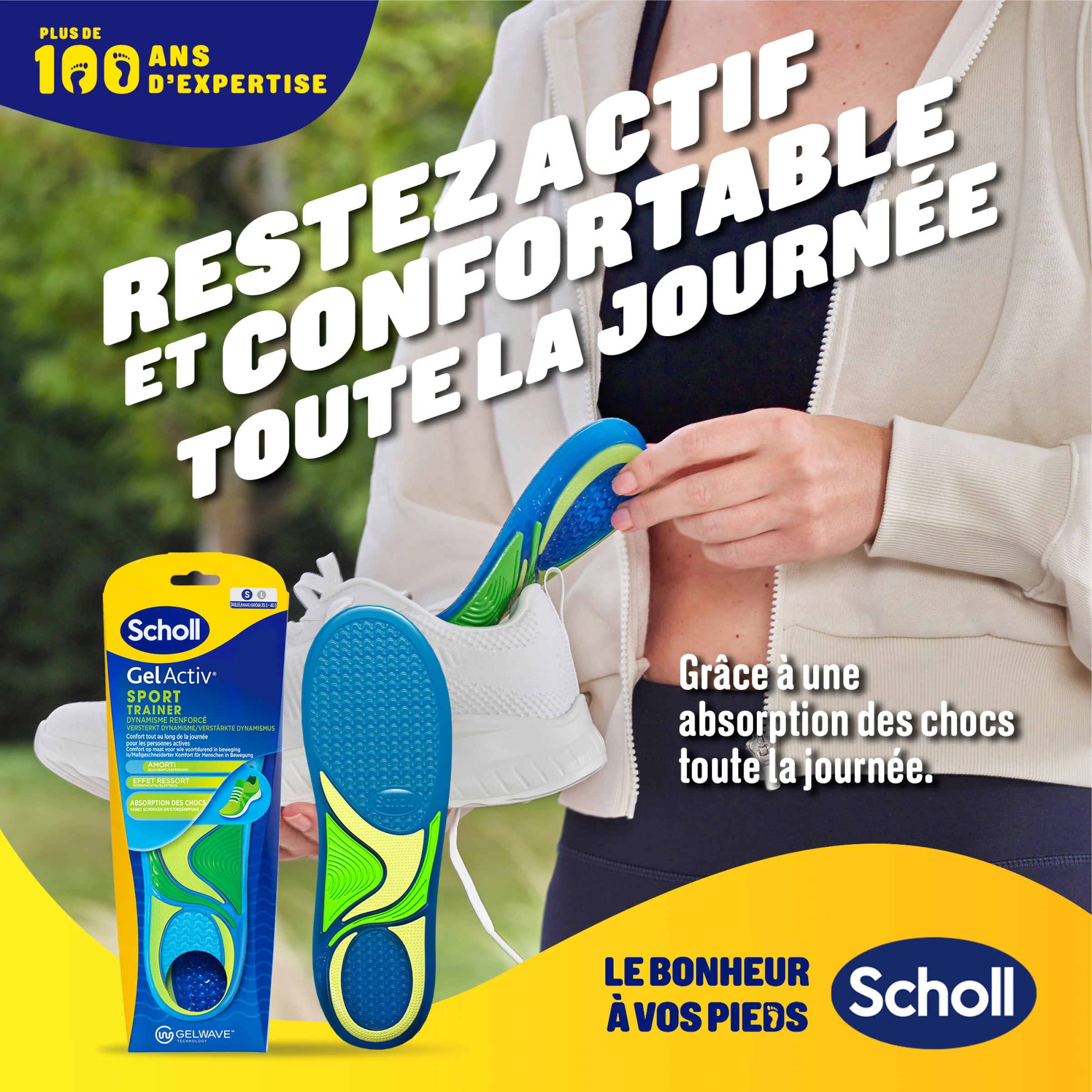 Semelles Scholl GelActiv Sport - Pointure 35.5 - 40.5 - Image 3