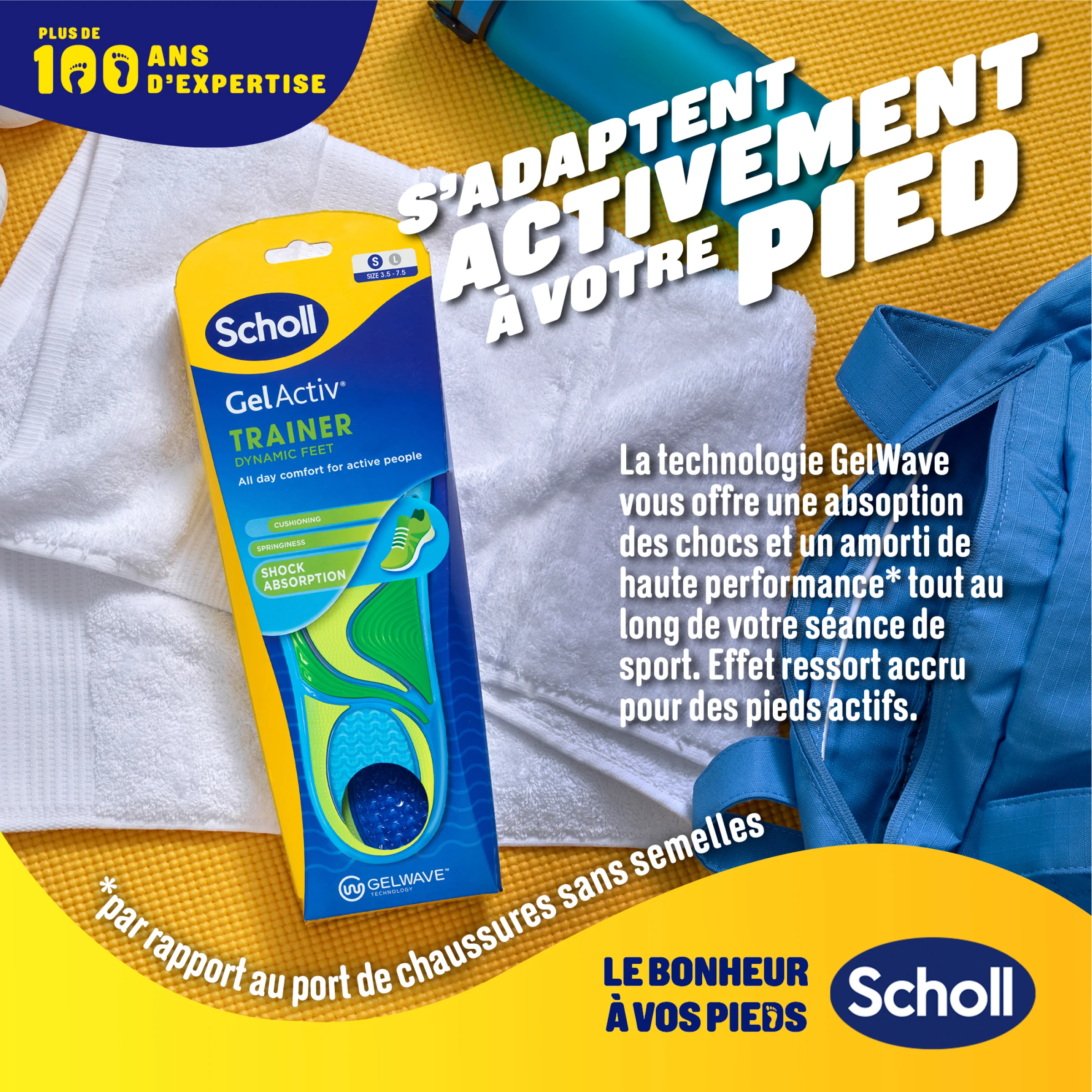 Semelles Scholl GelActiv Sport - Pointure 35.5 - 40.5 - Image 4