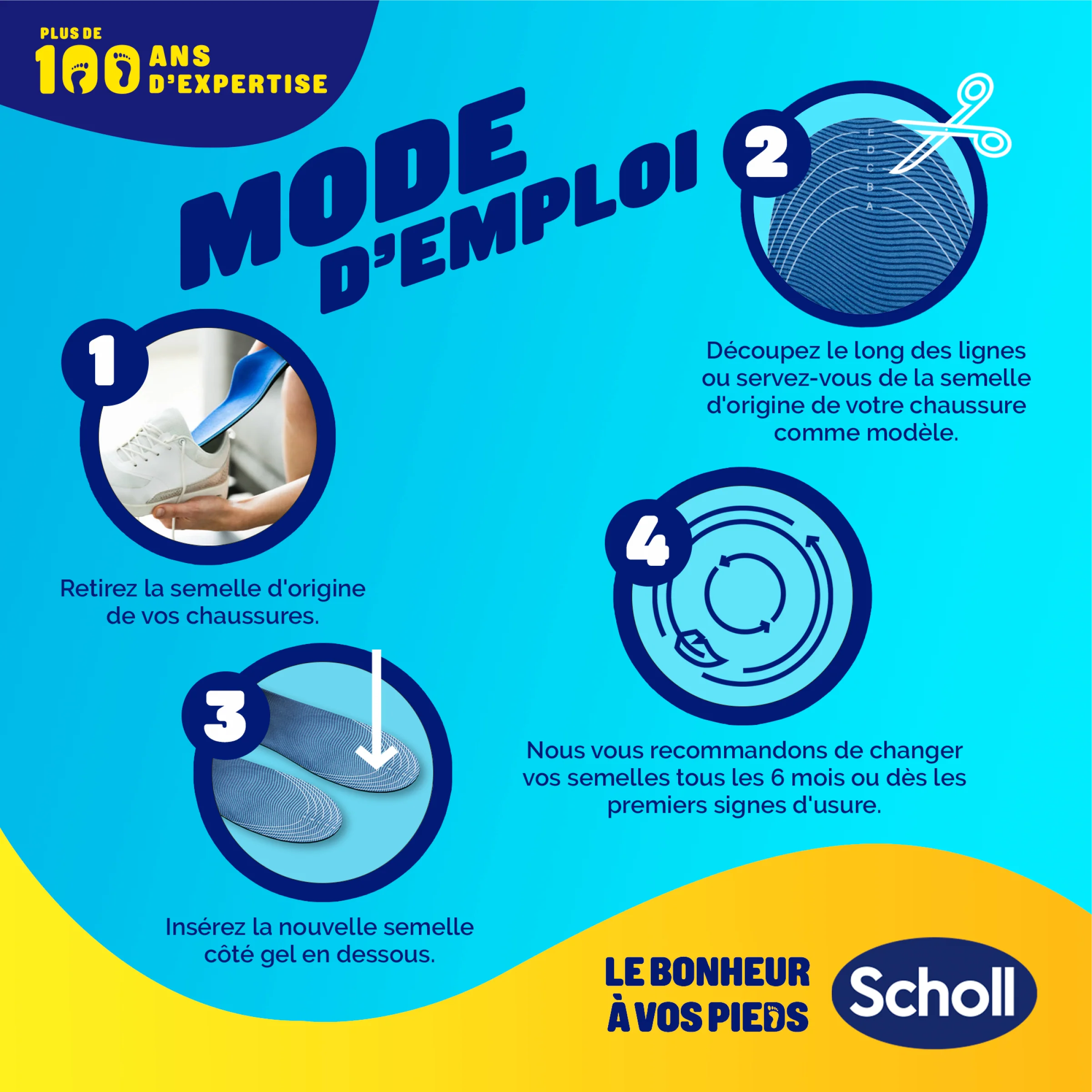 Semelles Scholl GelActiv Sport - Pointure 35.5 - 40.5 - Image 7