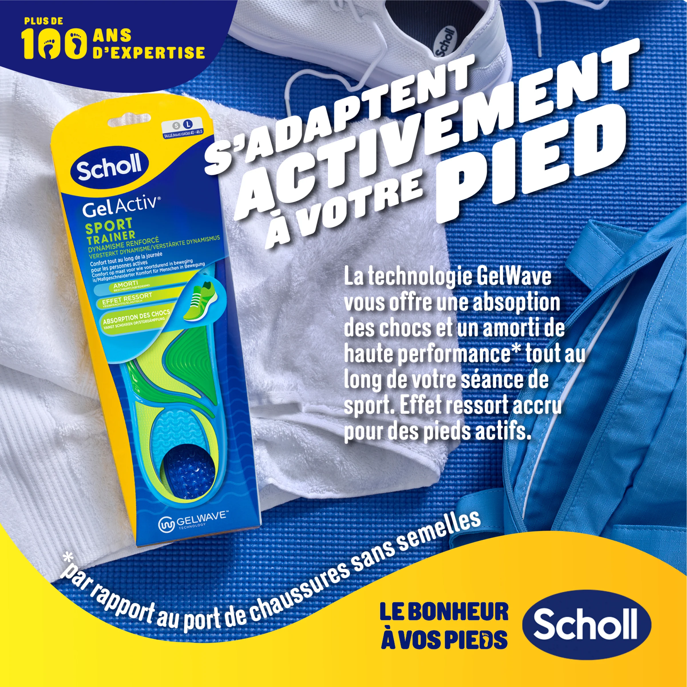 Semelles Scholl GelActiv Sport - Pointure 40 - 46.5 - Image 4